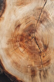 树桩年轮纹理特写
