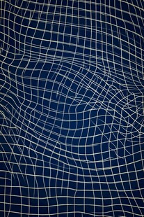 蓝色网格扭曲纹理图案