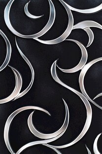 银色曲线图案纹理背景