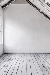 简约阁楼空房间