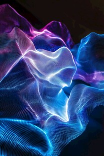 梦幻炫彩流动光影图案