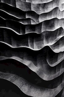 黑白波浪纹理艺术图案