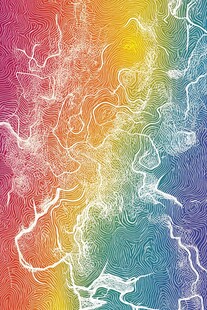 彩虹色抽象纹理图案背景