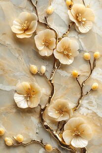 玉石雕花装饰 典雅精致