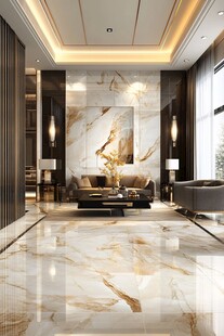 奢华大理石客厅室内风光