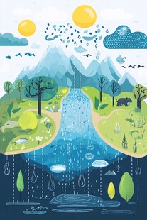 自然景观中的多样天气变化