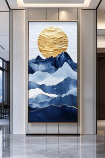 金月映山现代艺术挂画