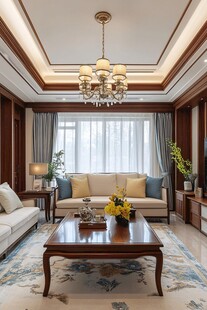 典雅中式风格客厅一角