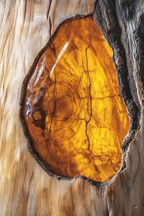 树桩切面的独特纹理之美