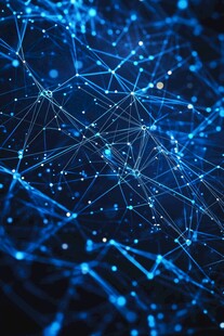 科技感网络连接抽象背景图