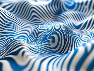 蓝白条纹动感波纹图案