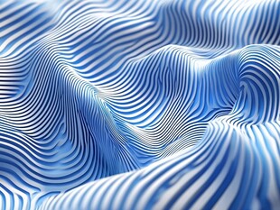 蓝色波纹抽象纹理图案