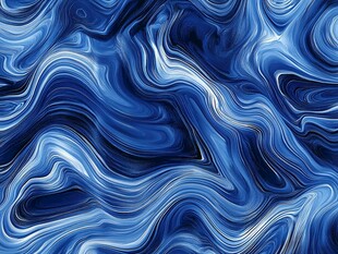 蓝色流动纹理抽象背景图