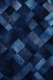 深蓝色方块拼接纹理图案