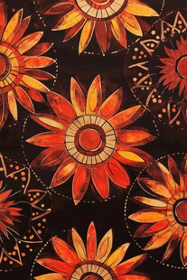 复古风花卉图案纹理设计