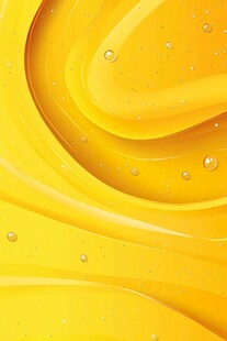 流动的金黄润泽质感液体