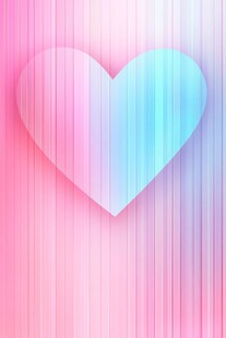 梦幻渐变心形背景图