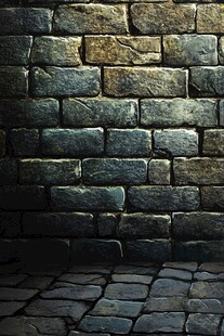 复古石墙与地面纹理