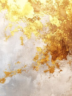 金色水墨风抽象艺术背景