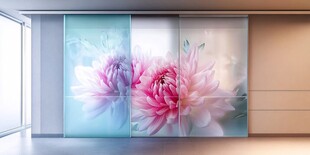 梦幻花卉背景墙装饰