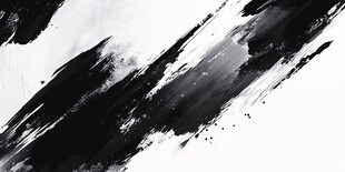 黑白墨韵笔触纹理背景图
