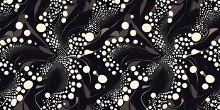 黑白波点抽象花纹图案
