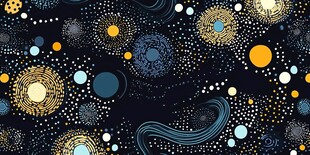 梦幻星空抽象图案背景