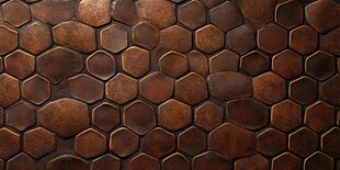 复古铜色六边形纹理背景