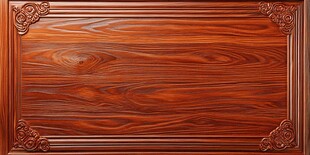 红木雕花面板纹理精美