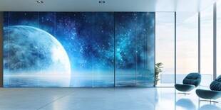 梦幻星空主题室内装饰场景