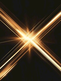 金色光线交叉酷炫背景图