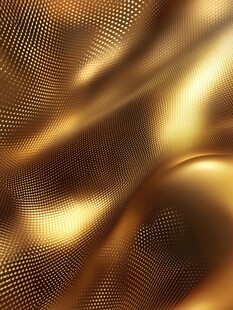 金色动态粒子质感背景图