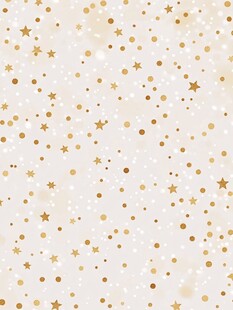 金色星星点状梦幻背景图