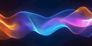 梦幻炫彩流动波浪线条