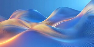 梦幻渐变流动波纹背景图