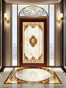 奢华欧式入户门室内场景