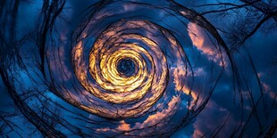 梦幻螺旋天空景观