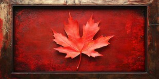 红框中的艳丽红枫叶