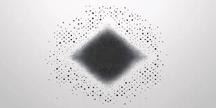 黑色粒子菱形抽象背景图