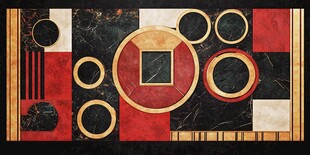 现代几何抽象艺术装饰画