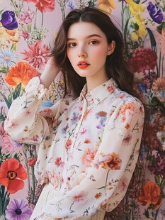 花漾少女的浪漫时尚瞬间