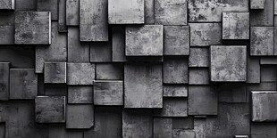 立体方块墙面 工业风质感