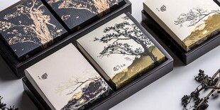 中式古风图案的精致盒子