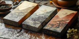 中式古风茶叶包装盒展示