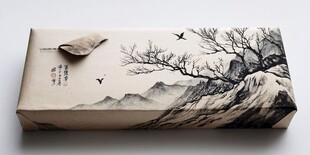 中式山水风精美包装盒