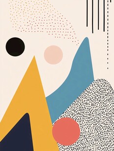抽象几何艺术插画背景图