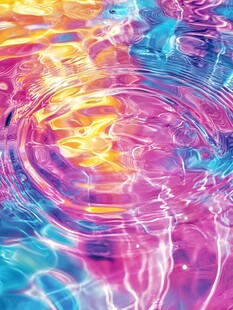梦幻炫彩水波纹光影效果