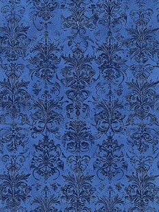 蓝色古典花纹图案背景