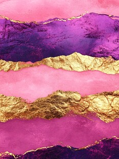 梦幻粉紫与金箔纹理背景