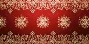 红色金色华丽花纹背景图